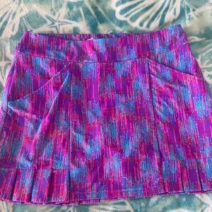 Tzu Tzu Pink and Blue Mini Skort
